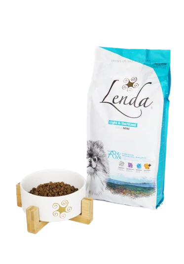 Bowl and pet food package Lenda Mini Light Sterilized