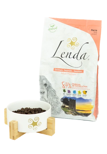 Bowl and pet food package Lenda Salmon