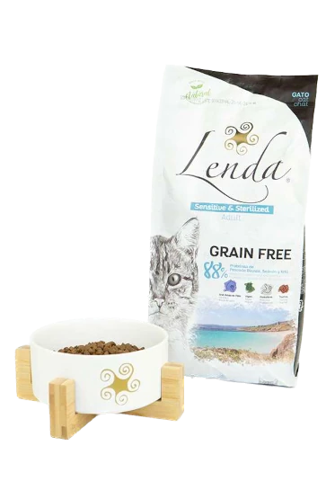 Bowl and pet food package Lenda Sensitive Sterilized