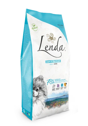 Complete food for dogs Lenda Adult mini Light & Sterilized