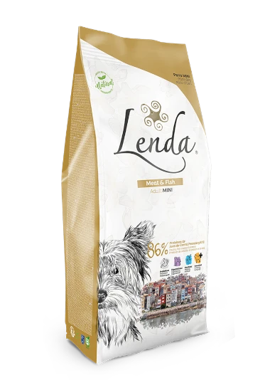Complete food for dogs Lenda Adult mini Meat & Fish