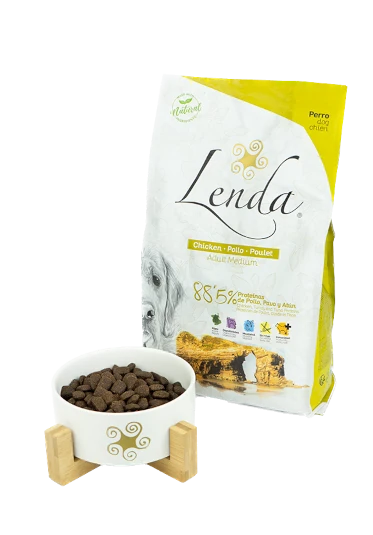 Bowl and pet food package Lenda Chicken