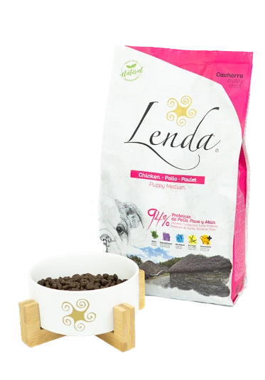 Bowl and pet food package Lenda Puppy